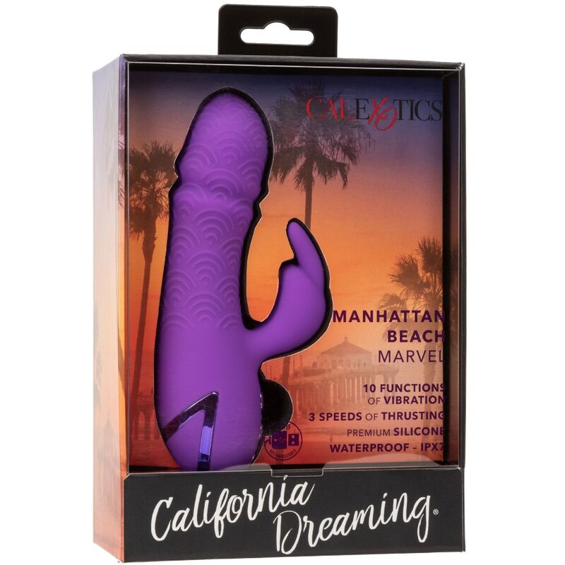 CalExotics California Dreaming Manhattan Beach Marvel Vibratore Rabbit Viola – immagine 10