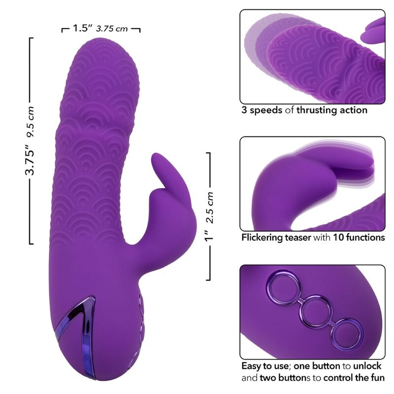 CalExotics California Dreaming Manhattan Beach Marvel Vibratore Rabbit Viola – immagine 7