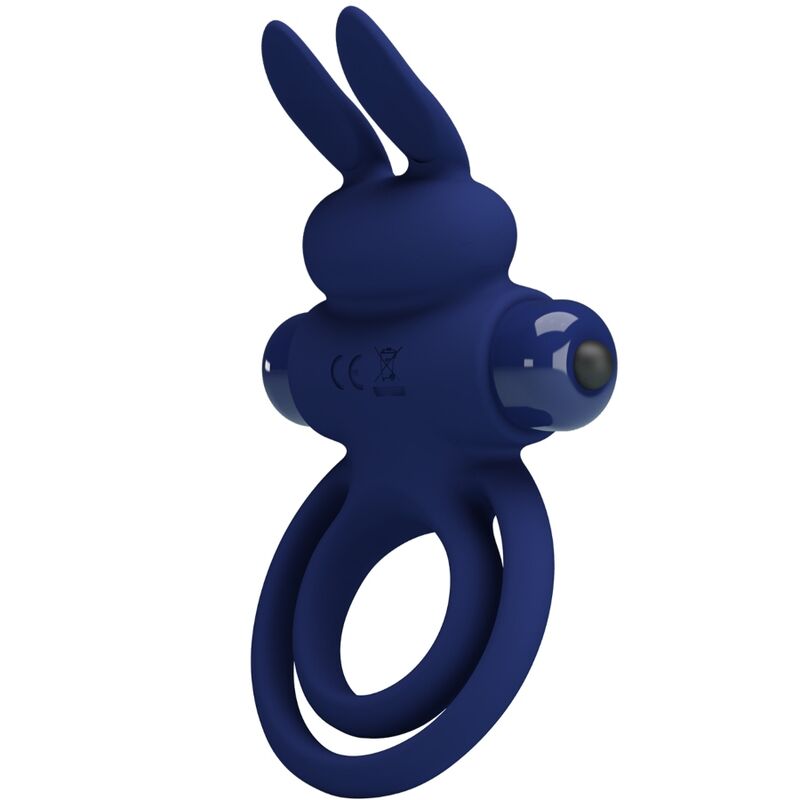 Pretty Love Darey Doppio Anello Vibrante Coniglietto Blu