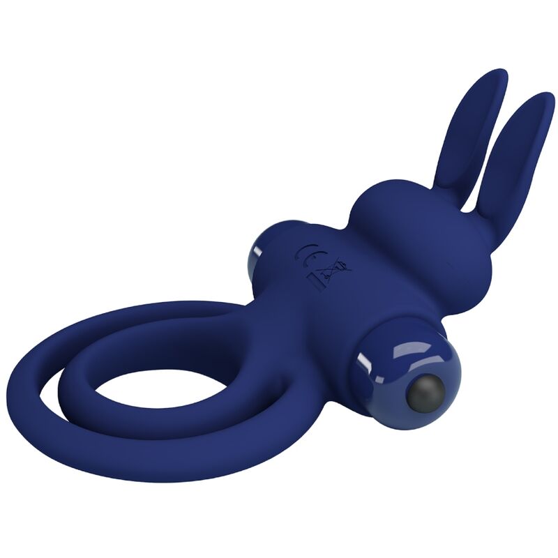 Pretty Love Darey Doppio Anello Vibrante Coniglietto Blu – immagine 4