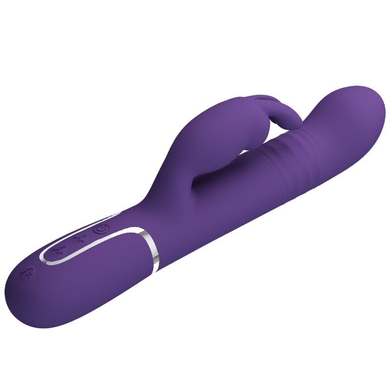 Pretty Love Coale Vibratore Rabbit 4 in 1 con Rotazione e Spinta Viola – immagine 4