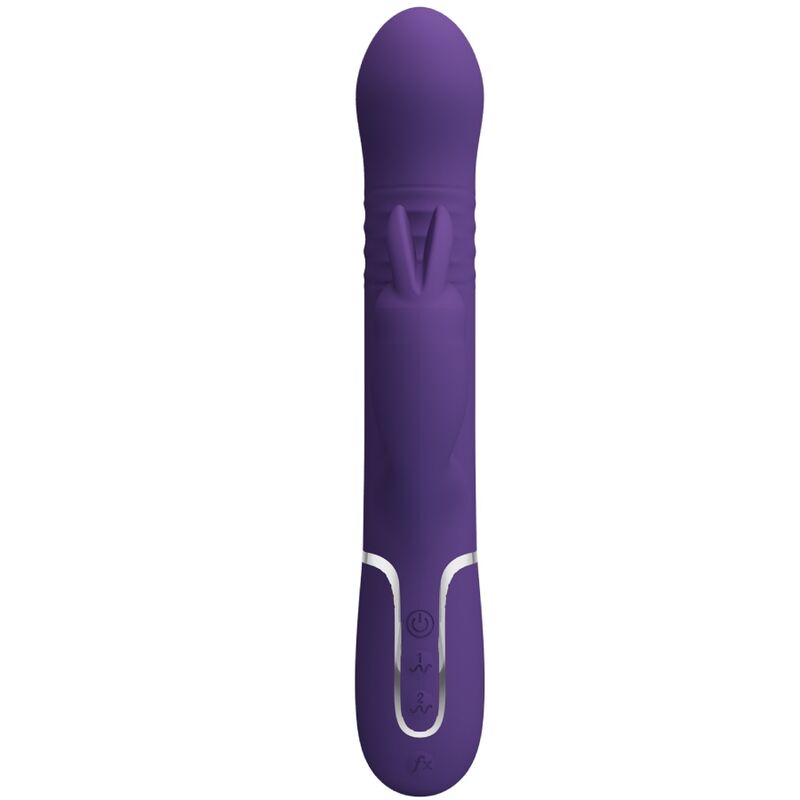 Pretty Love Coale Vibratore Rabbit 4 in 1 con Rotazione e Spinta Viola – immagine 3
