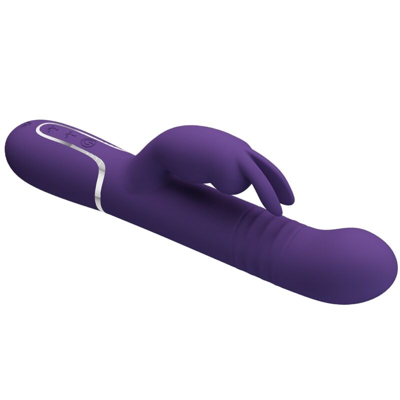 Pretty Love Coale Vibratore Rabbit 4 in 1 con Rotazione e Spinta Viola – immagine 5