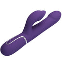 Pretty Love Zalin Vibratore Rabbit con Perle Rotanti 4 in 1 Viola