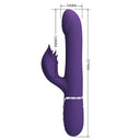 Pretty Love Zalin Vibratore Rabbit con Perle Rotanti 4 in 1 Viola – immagine 8