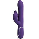 Pretty Love Zalin Vibratore Rabbit con Perle Rotanti 4 in 1 Viola – immagine 3