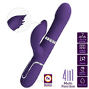 Pretty Love Zalin Vibratore Rabbit con Perle Rotanti 4 in 1 Viola – immagine 2