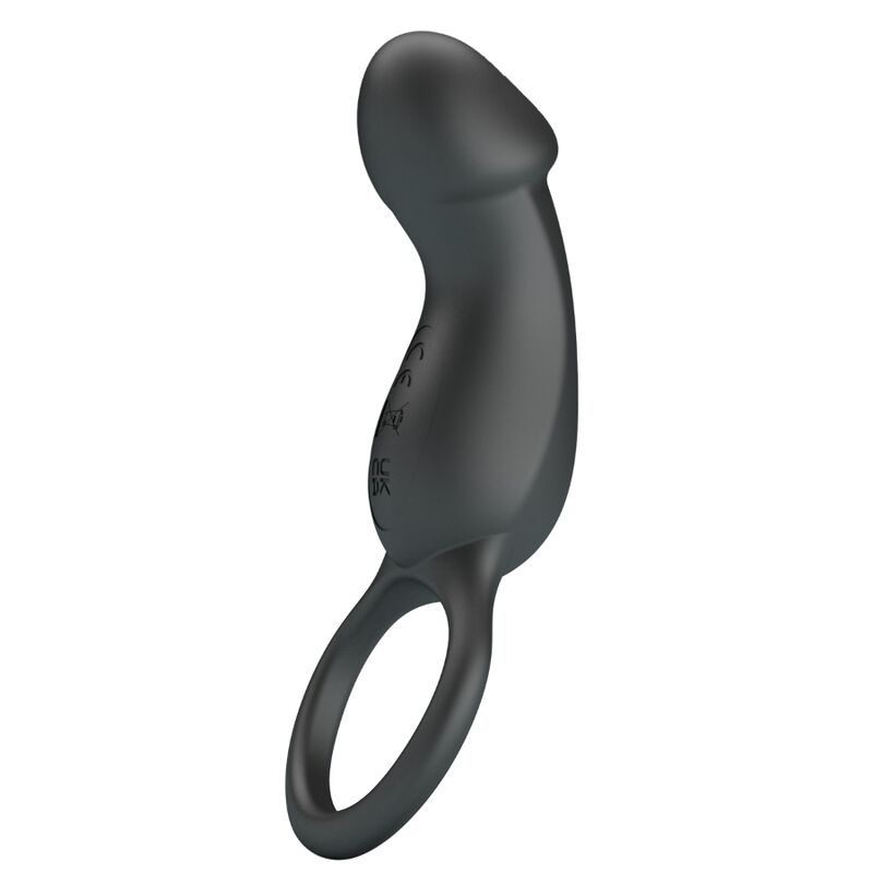 Pretty Love Trae Anello Vibrante con Stimolatore Ricaricabile Nero – immagine 3