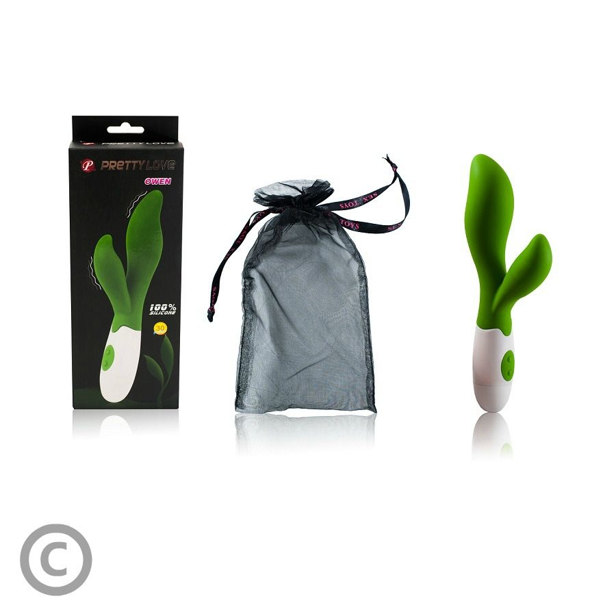 Pretty Love Owen Vibratore con Stimolatore Clitoride 30 Funzioni Verde – immagine 2