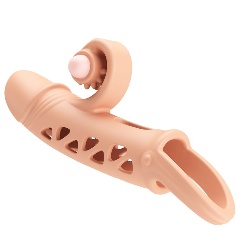 Romance Guaina Estensore Vibrante con Anello Testicoli Naturale – immagine 2
