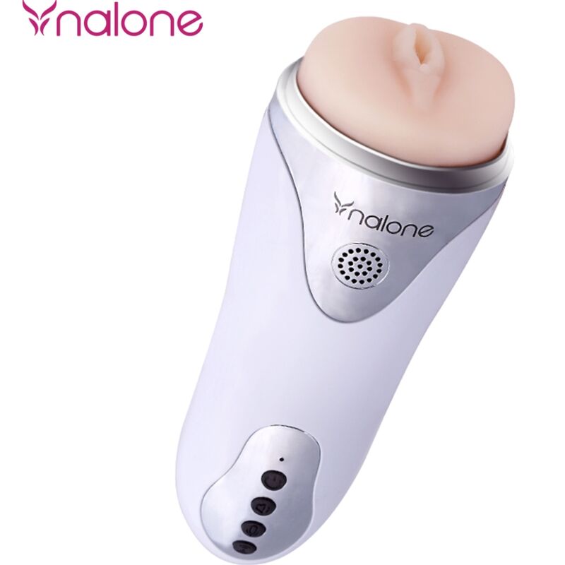 Nalone Magician Masturbatore Vibrante a Mani Libere con Ventosa Bianco – immagine 2