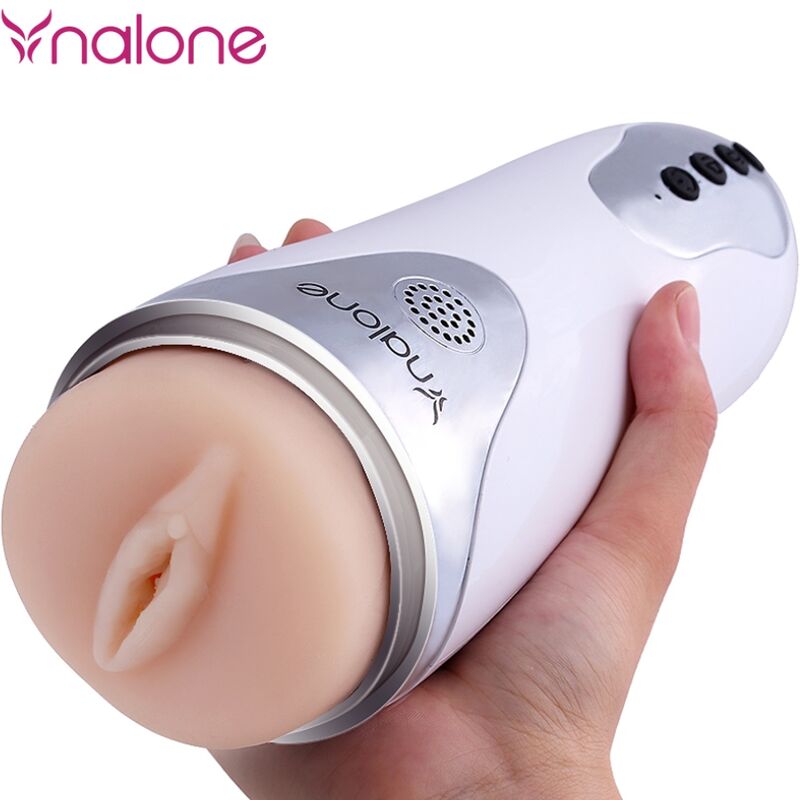 Nalone Magician Masturbatore Vibrante a Mani Libere con Ventosa Bianco – immagine 5