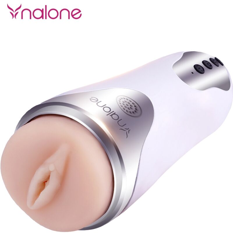 Nalone Magician Masturbatore Vibrante a Mani Libere con Ventosa Bianco – immagine 4