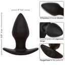 CalExotics Rock Bottom plug anale vibrante perfect ergonomico nero – foto 7
