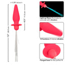 CalExotics Southern Lights plug anale vibrante luminoso rosa – foto 6