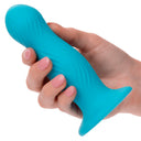 CalExotics Wave Rider Swell plug anale in silicone liquido blu