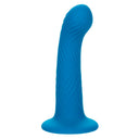 CalExotics Wave Rider Ripple plug anale in silicone liquido blu – foto 3