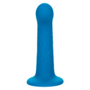 CalExotics Wave Rider Ripple plug anale in silicone liquido blu – foto 4