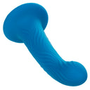 CalExotics Wave Rider Ripple plug anale in silicone liquido blu – foto 6