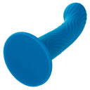 CalExotics Wave Rider Ripple plug anale in silicone liquido blu – foto 5