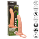 CalExotics Maxx Ribbed Dual Penetrator Sonda Vibrante con Anello Fallico Ricaricabile