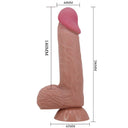 Pretty Love Sliding Skin dildo realistico 20,6 cm marrone – foto 6