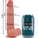 Rock Army Raptor dildo realistico in silicone liquido 24 cm