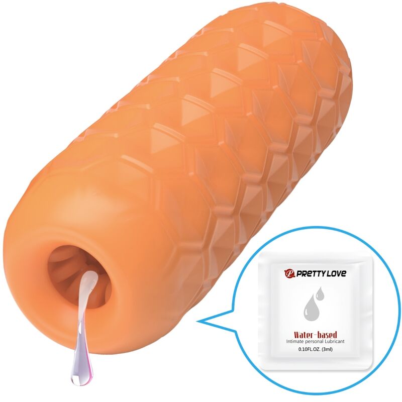 Pretty Love Twin Balls Masturbatore con Sfere Interne Arancione – immagine 7