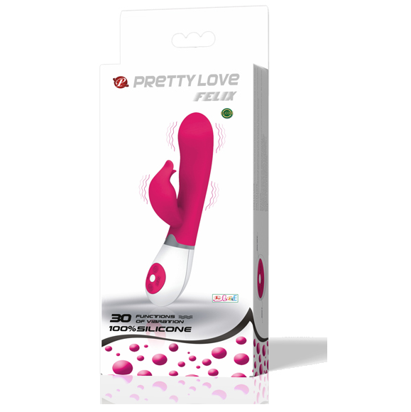 Pretty Love Felix Vibratore Rabbit 30 Funzioni Lilla e Bianco
