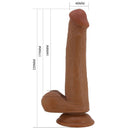 Pretty Love Tallen dildo realistico 22 cm marrone – foto 5