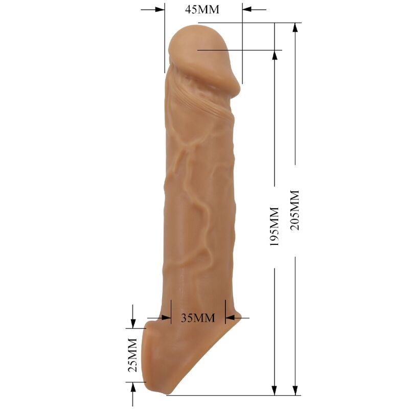 Pretty Love Spearhead Guaina Ingranditore Realistica con Cinghia Carne – immagine 5