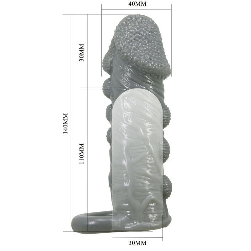 Pretty Love Guaina Ingranditore e Ritardante Puntinata Modello 1 Grigio – immagine 7