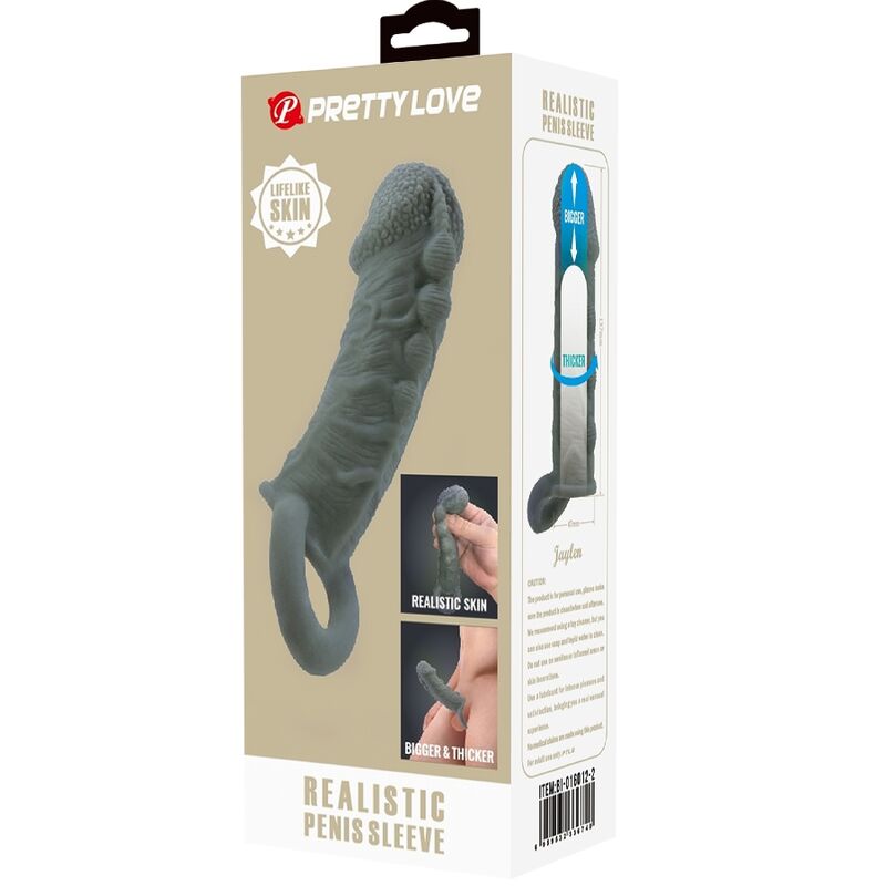 Pretty Love Guaina Ingranditore e Ritardante Puntinata Modello 1 Grigio – immagine 8