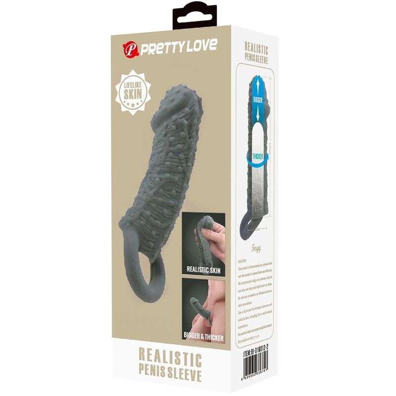 Pretty Love Guaina Ingranditore e Ritardante Puntinata Modello 2 Grigio – immagine 8
