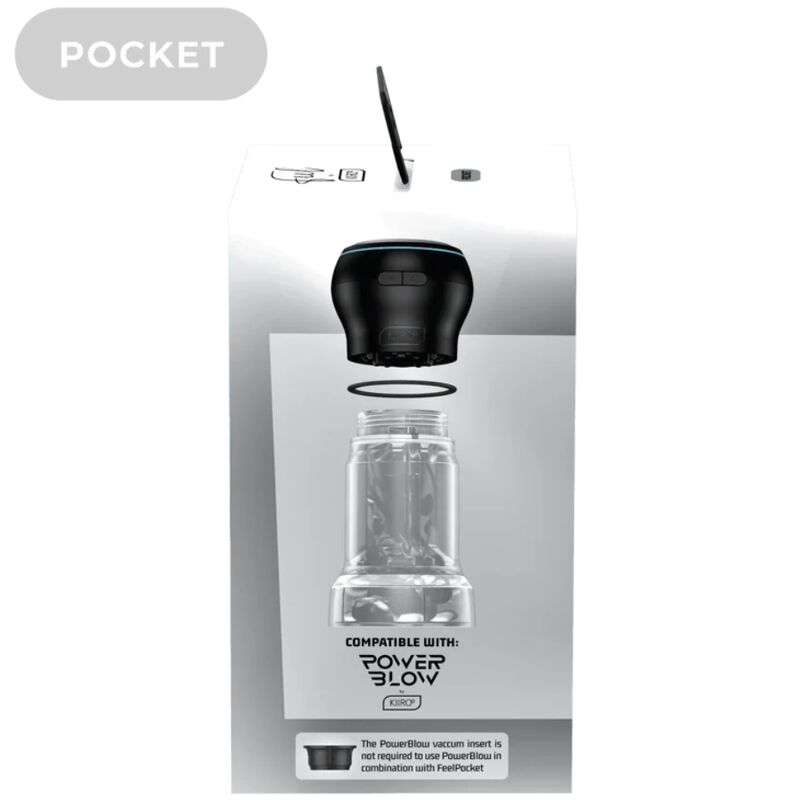 Kiiroo Feel Pocket Stroker Crystal e PowerBlow Combo Aspirazione – immagine 7