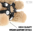 Orsetto di peluche BDSM Fetish Submissive Bongo con imbracatura ad anello – foto 4