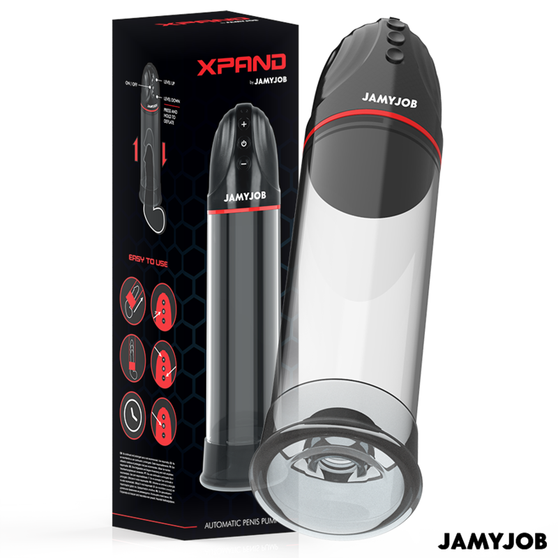 Jamyjob Xpand Pompa per Pene Automatica 3 Livelli Grigia – immagine 2