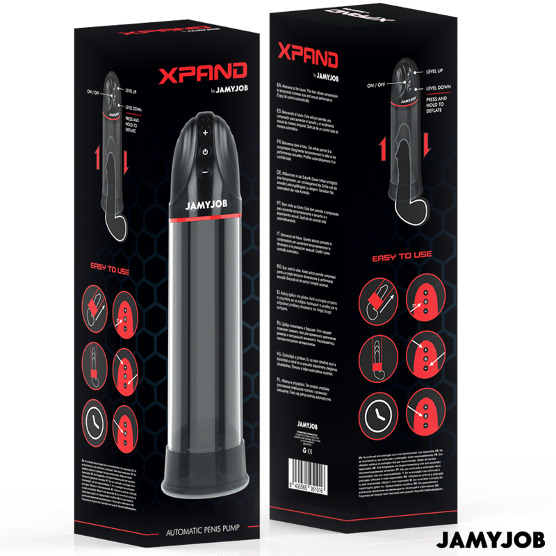 Jamyjob Xpand Pompa per Pene Automatica 3 Livelli Grigia – immagine 7
