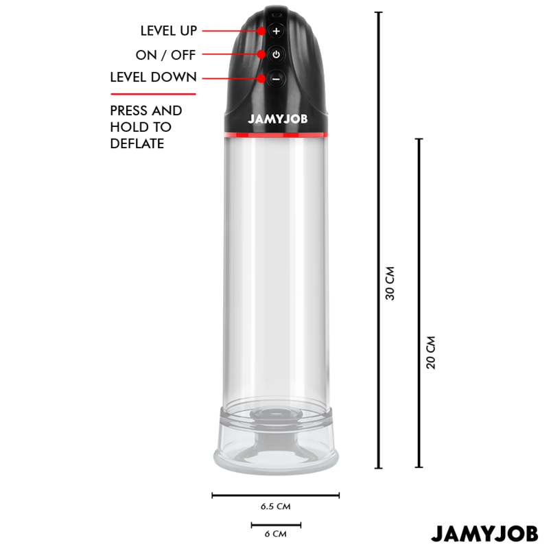 Jamyjob Xpand Pompa per Pene Automatica 3 Livelli Grigia – immagine 3
