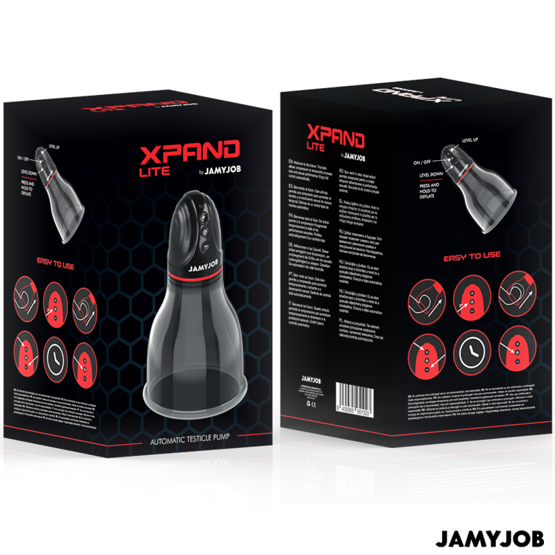 Jamyjob Xpand Lite Pompa per Testicoli Automatica 3 Livelli Grigia – immagine 7