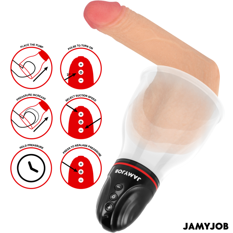 Jamyjob Xpand Lite Pompa per Testicoli Automatica 3 Livelli Grigia – immagine 3