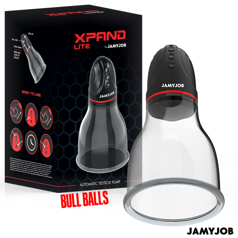 Jamyjob Xpand Lite Pompa per Testicoli Automatica 3 Livelli Grigia – immagine 2