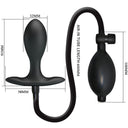 Pretty Love plug anale gonfiabile in silicone nero – foto 6