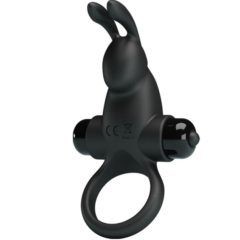 Pretty Love Anello Vibrante Coniglietto con Stimolatore Clitoride Nero