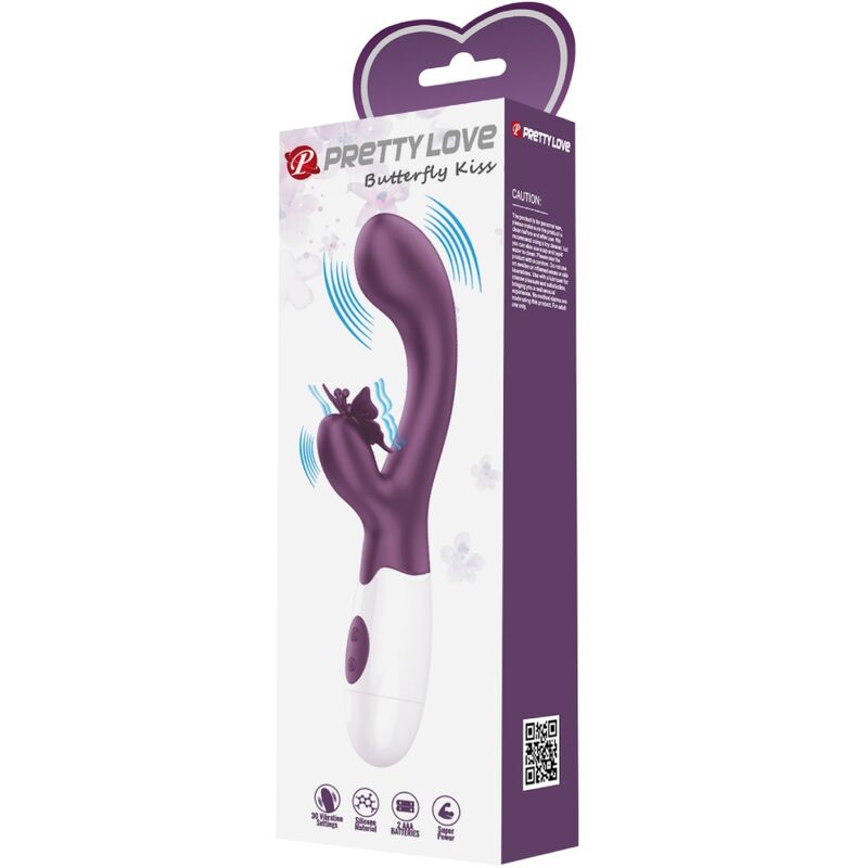 Pretty Love Butterfly Kiss Vibratore Rabbit con Farfalla Viola – immagine 6
