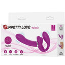 Pretty Love Valerie Strap-On Strapless Vibrante 12 Vibrazioni Viola – immagine 7