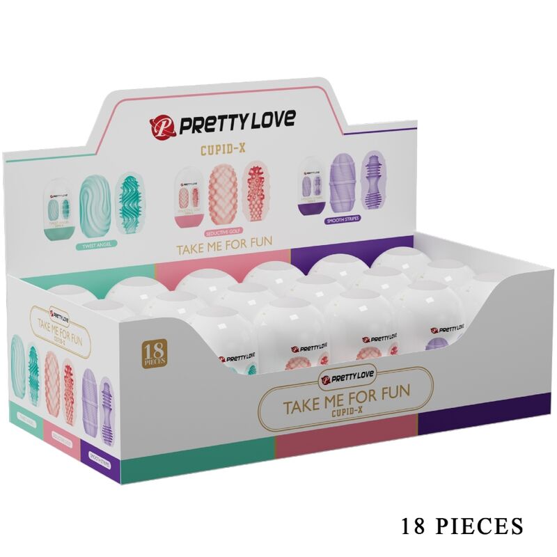 Pretty Love Cupid X Espositore 18 Masturbatori Texture Assortite