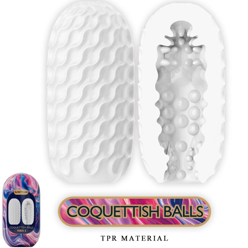 Pretty Love Coquetish Balls Masturbatore Maschile Bianco – immagine 2