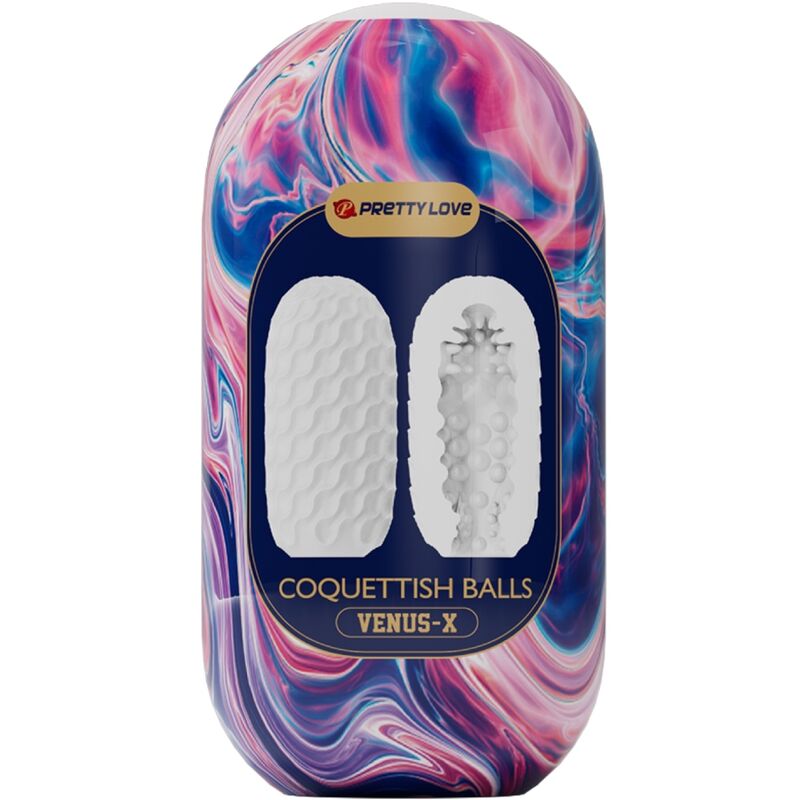 Pretty Love Coquetish Balls Masturbatore Maschile Bianco – immagine 4