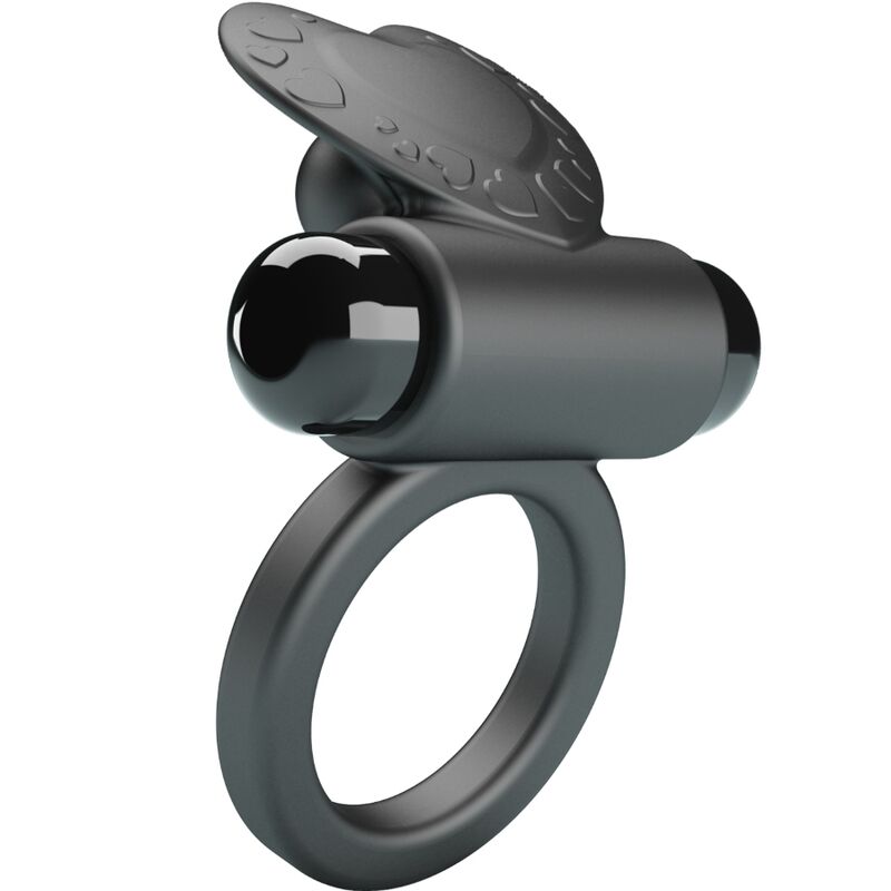 Pretty Love Debonaire Anello Vibrante Coniglietto 10 Vibrazioni Nero – immagine 3